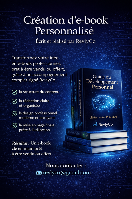 Création d'E-Book pour Professionnels et Particuliers